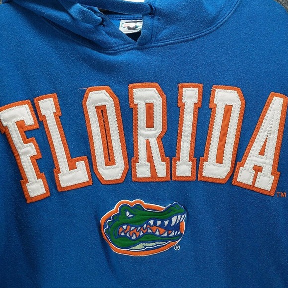 E5 Men's Florida Gators Pullover Drawstring Hoodie Blue Medium Kangaroo Pocket - Picture 4 of 15